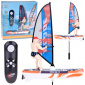 Dálkově ovládaný svítící WINDSURFER plovoucí na dálkové ovládání RC0740 univerzální