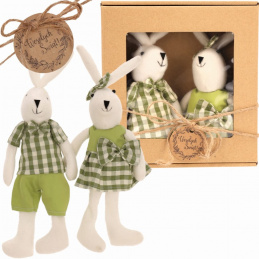 Pár zajíčků na Velikonoce v ozdobném balení