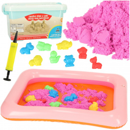 Aga Magický tekutý písek 1kg + formičky + pískoviště