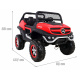 Mercedes Benz Unimog pro děti Červený + 4x4 + dálkové ovládání + nosič zavazadel + pomalý start + MP3 LED