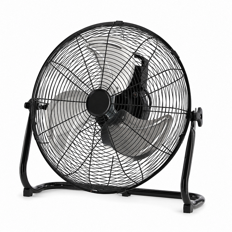 Aga Podlahový ventilátor 50 cm Černý