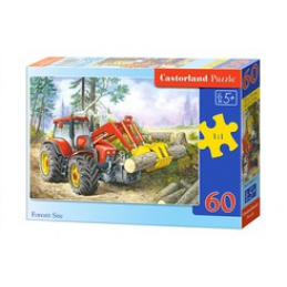 CASTORLAND Puzzle 60 dílků - Nakládač v lese