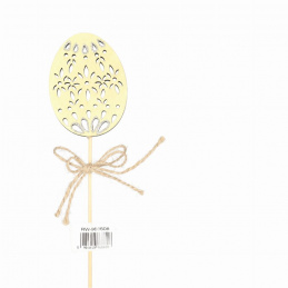 Dřevěné vejce na špejli velikonoční