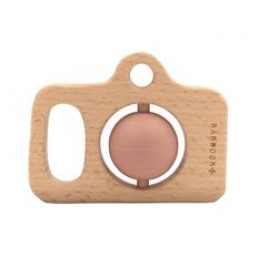 BAMBOOM Fotoaparát dřevo&silikon Růžový 4m+