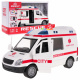 Dětská interaktivní sanitka 3+ Model 1:16 + zvuky Světla + pohyblivé části + gumové pneumatiky