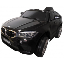 BMW X6M černá Měkká kola Eva, měkké sedadlo Licence