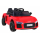 Audi R8 na baterie pro děti Červená + Dálkové ovládání + EVA + Pomalý start + MP3 LED