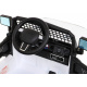 Autíčko na baterie Jeep Dark Night pro děti Bílé + pomalý start + EVA + LED Audio