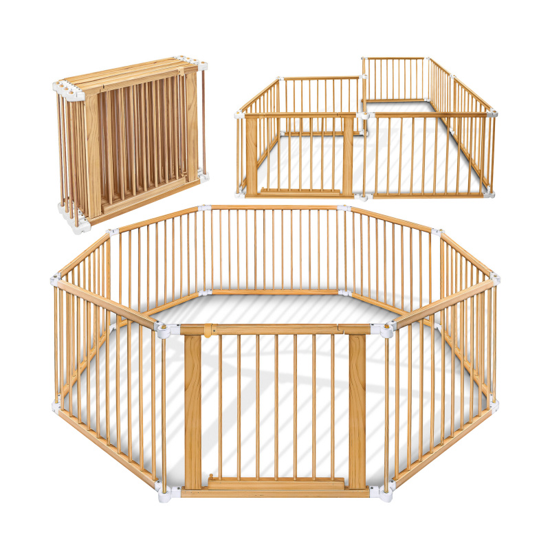 Kiduku Dětská ohrádka 7,2 m Přírodní/Bílá