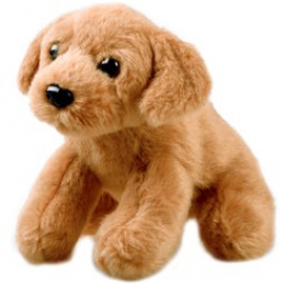 Pes maskot Plyšový pes sedící 13cm 13852