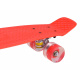 Skateboard  se svítícími kolečky SP0715 Červený