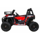 Buggy UTV Off-roader pro děti Červená + dálkové ovládání + nosič zavazadel + pomalý start + EVA + MP3 LED