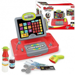 B45C POKLADNA PRO DĚTI MIKROFON SKENER LCD