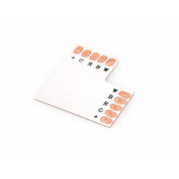 Rohová spojka pro LED pásky 5050 RGBW 12mm Rohová spojka pro LED pásky 5050 RGBW 12mm