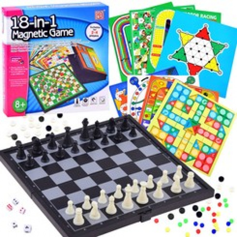 Herní set 18v1 stolní hra GR0081