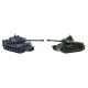 Dálkově ovládané 2 tanky T-34 vs. Tiger pro děti 3+ Střílecí modely 1:28 + Velká tanková bitva + Světelné zvuky