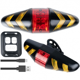 L8P CYKLISTICKÁ LAMPA SMĚROVÁ SVĚTLA DÁLKOVÝ OVLADAČ