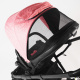 Aga Sportovní kočárek Černo/Růžový