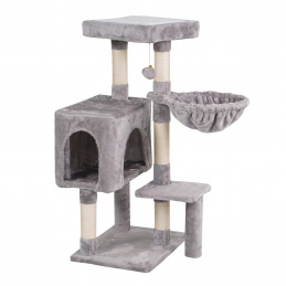 Aga Škrabadlo pro kočky 36x45x90 cm Šedé