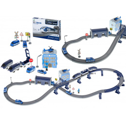 Aga Dětská vláčko-dráha Policie 92 dílů