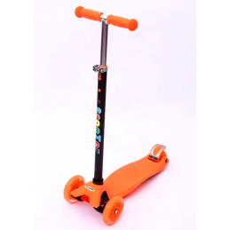 Koloběžka H1 Oranžová Balancovací R-Sport Svítící kola LED