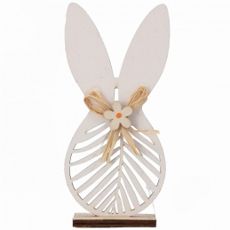 Dřevěný velikonoční zajíček na postavení