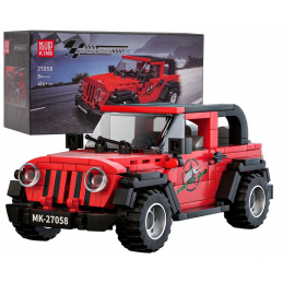 Sada Kostek Autíčko 414ks. Červené