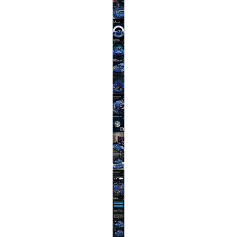 Sada Kostek Vozidlo Maserati Modré 5480ks.