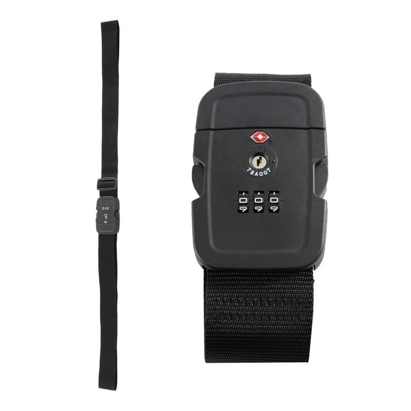 Aga Cestovní kódový TSA popruh Černý