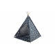 Aga4Kids Dětské Teepee Hvězdy Tmavě modrá
