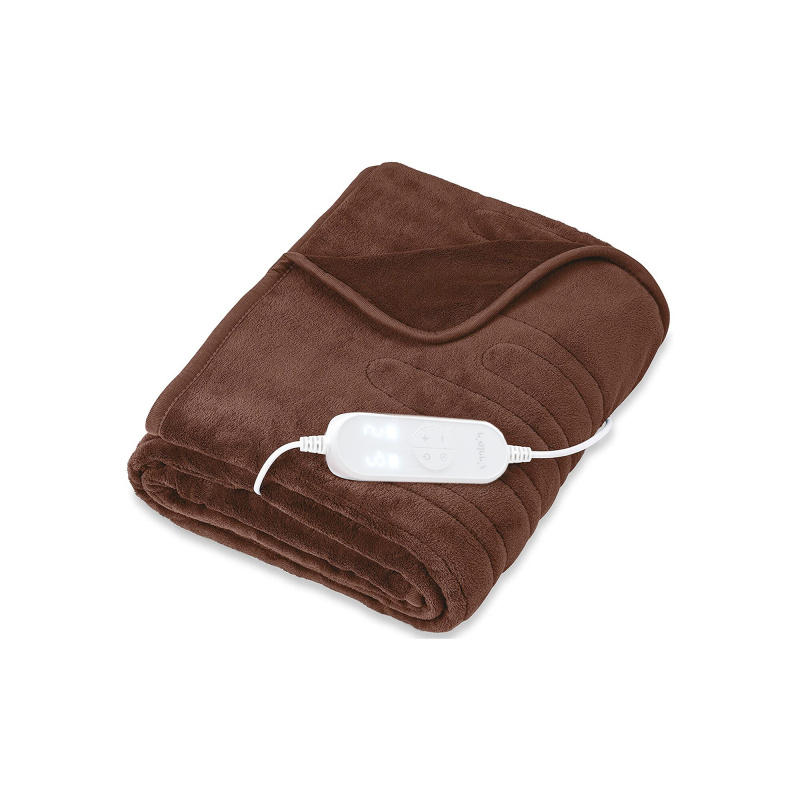 Tresko Elektrická vyhřívaná deka 160x120cm Hnědá