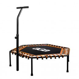Aga FITNESS Trampolína 130 cm Oranžová + madlo
