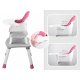 Krmicí židlička 6v1 ZA4142 - Růžová