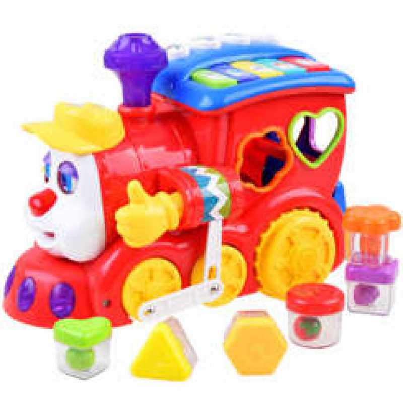 Interaktivní lokomotiva s barevnými bloky ZA0104