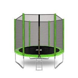 Aga SPORT TOP Trampolína 250 cm Světle zelená + ochranná síť + žebřík