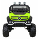 Mercedes Benz Unimog pro děti Zelený + pohon 4x4 + dálkové ovládání + zavazadlový prostor + pomalý start + MP3 LED