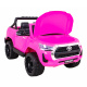 Toyota Hilux na baterie pro děti Růžová + pohon 4x4 + dálkové ovládání + 2 nosiče zavazadel + rádio MP3 + LED dioda