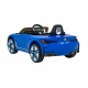 Dětské bateriové autíčko BMW i4 modré + pomalý start + EVA + eko kůže + LED audio + dálkové ovládání