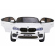 BMW X6M XXL pro 2 děti Bílá + dálkové ovládání + eko kůže + bezpečnostní pásy + pomalý rozjezd + MP3 USB + LED
