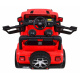 Jeep Wrangler Rubicon baterie pro děti Červená + dálkové ovládání + rádio MP3 LED + kola EVA