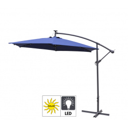 Aga Zahradní slunečník konzolový EXCLUSIV LED 300 cm Dark Blue