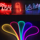 LED pásek 12V vodotěsný 1m NEON - tyrkysová