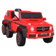 Mercedes G63 AMG Auto na baterie Červené + Dálkové ovládání + 6 EVA kol + Pomalý start + MP3 LED
