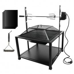 Q43L ZAHRADNÍ GRIL OHNIŠTĚ ROŠT POHYB