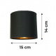 Závěsné stropní svítidlo LED dřevěný trámový 2xE27 Lustr Loft Lampshade Gold