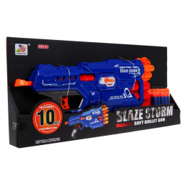 šestihlavňová puška pro děti 8+ Blaze Storm 10 dlouhých pěnových nábojů + manuální mechanismus