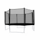 Aga SPORT PRO Trampolína 366 cm Černá + ochranná síť + žebřík