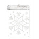 Vitráže LED 3D- sněhová vločka