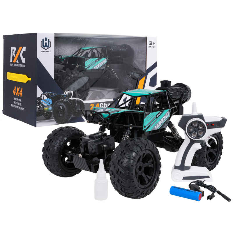 R/C Crawler ROCK Černý 1:14 s funkcí kouře
