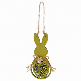 Dřevěný zajíček dekorace k zavěšení